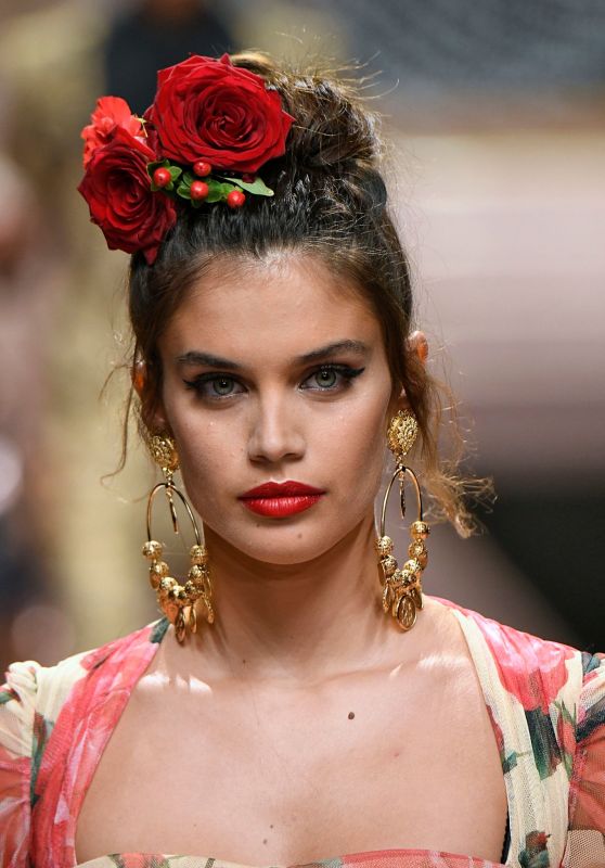 Sara Sampaio Walks Dolce & Gabbana Show, Milan Fashion Week 09/23/2018