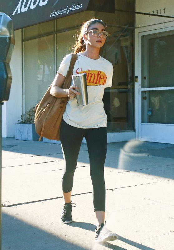 Sarah Hyland in Tights - Out in Studio City 09/18/2018