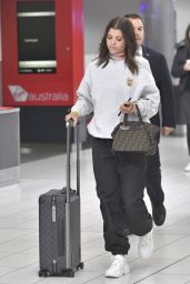 Sofia Richie in a Tracksuit and Sneakers - Sydney Airport 09/06/2018