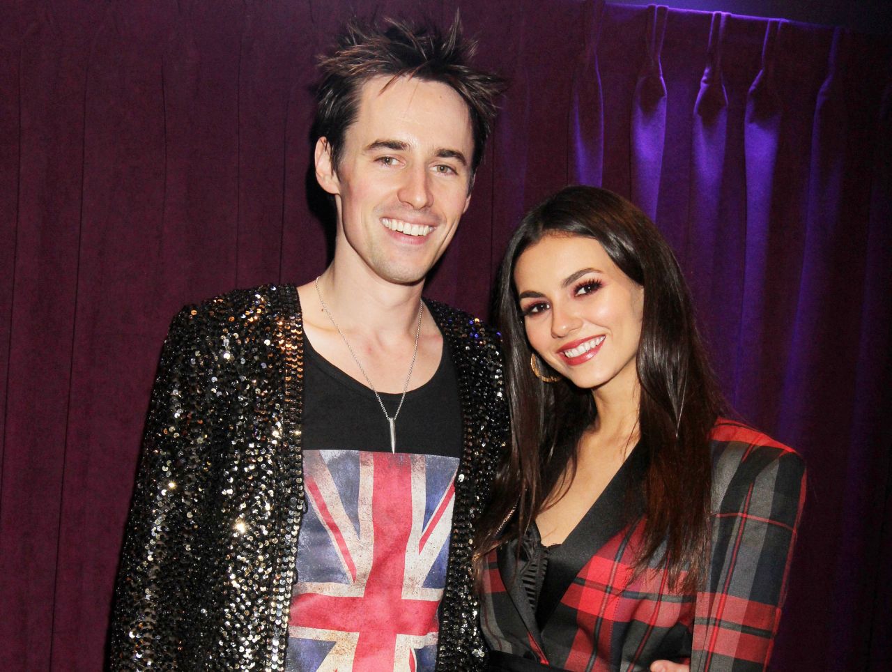 Victoria Justice and Reeve Carney - Pose Backstage at The Green Room 42 in ...