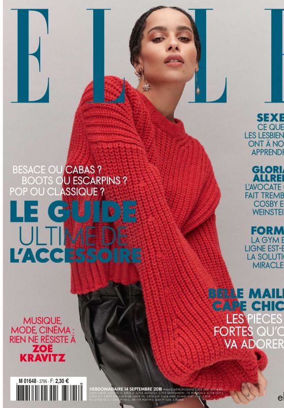 Zoe Kravitz - Elle France 09/14/2018 Issue • CelebMafia