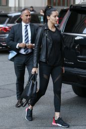 Adriana Lima - Returning Back to Her Hotel in NYC 10/12/2018