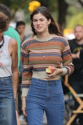 Alexandra Daddario - Filming "Can You Keep A Secret" in NY 10/10/2018