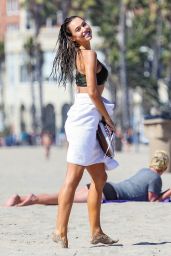 Alexis Ren in Bikini at the Beach in Santa Monica 09/30/2018