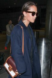 Alicia Vikander seen leaving Leaving Highline Stages after doing a