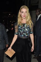 Anya Taylor-Joy - Leaving the BFI Party in London 10/20/2018