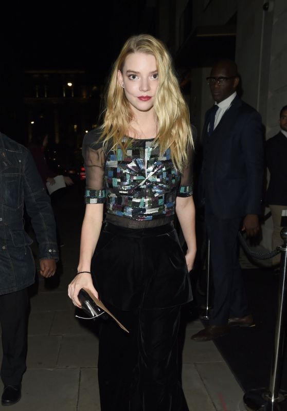 Anya Taylor-Joy - Leaving the BFI Party in London 10/20/2018