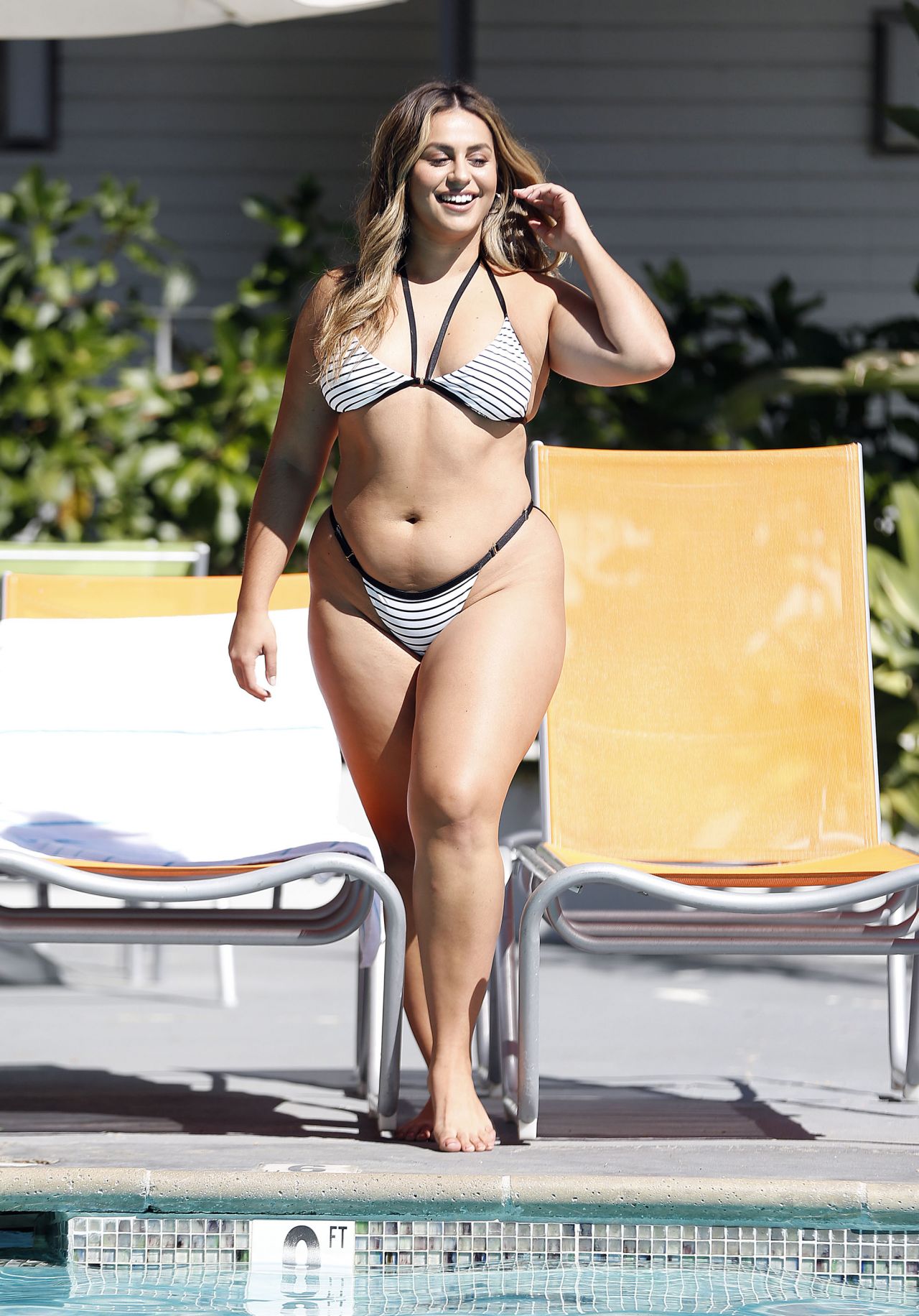 Ayesha Perry-Iqbal in Bikini - Poolside Photoshoot in Los Angeles 10/21/201...