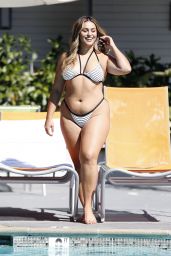 Ayesha Perry-Iqbal in Bikini - Poolside Photoshoot in Los Angeles 10/21/2018