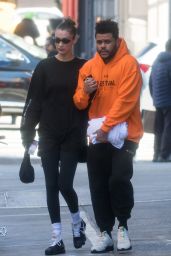 Bella Hadid and The Weeknd - Leaving a Restaurant in NYC 10/30/2018
