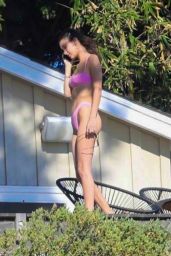 Bella Hadid in Bikini - Malibu 10/19/2018