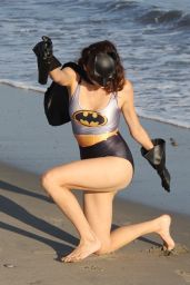 Blanca Blanco is Batwoman - Beach in Malibu 10/30/2018