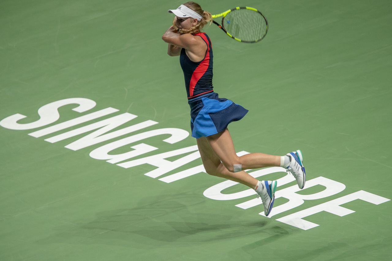 Caroline Wozniacki – 2018 BNP PARIBAS WTA Finals in Singapore 10/25