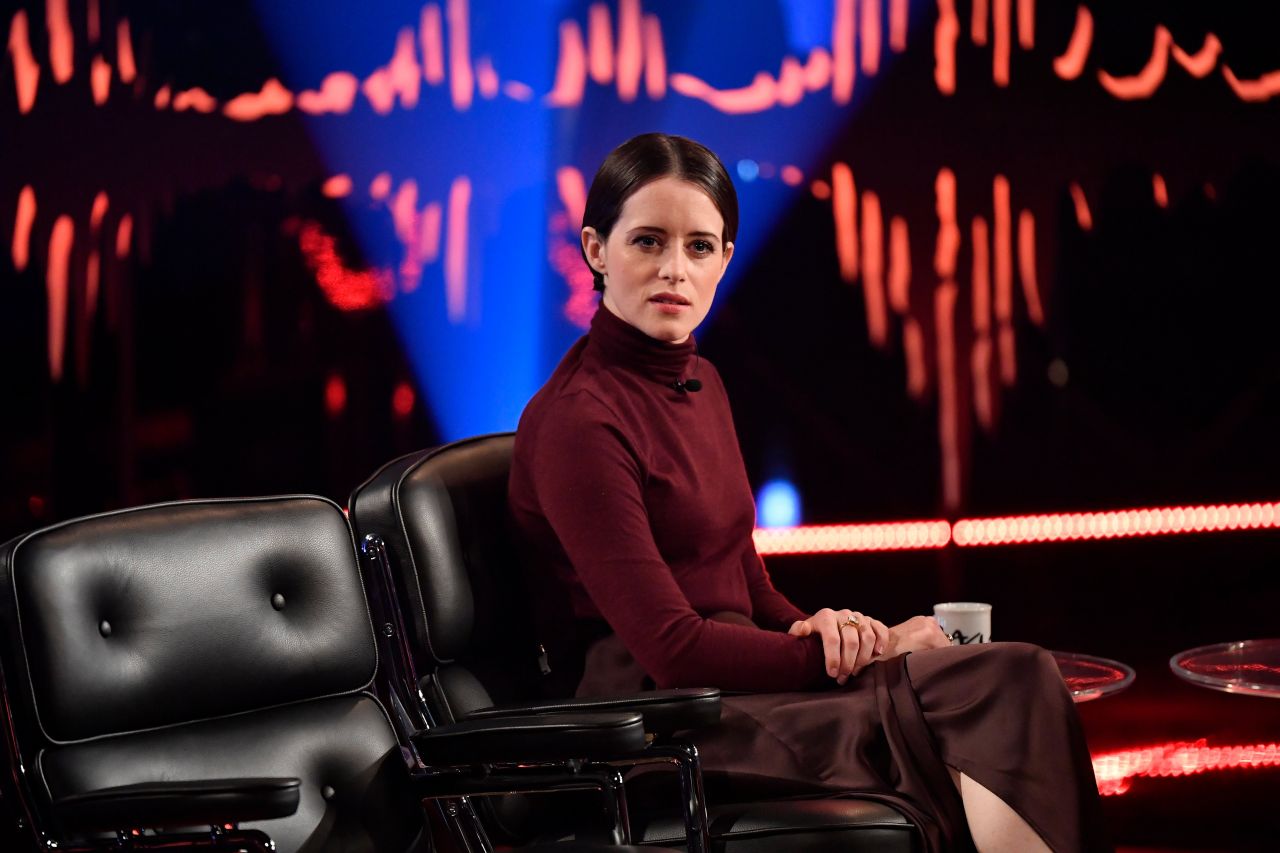 Claire Foy - "Skavlan" TV Show, Stockholm 10/17/2018 • CelebMafia