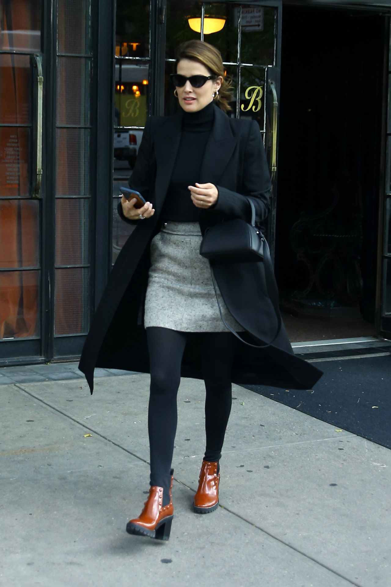 Cobie Smulders is Stylish Outside the Bowery Hotel in NYC 10/24/2018