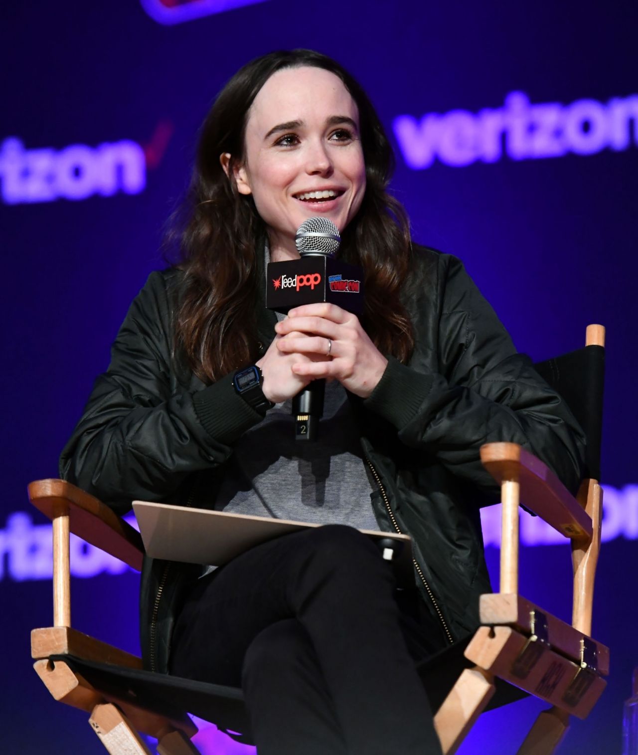 Ellen Page at the Netflix & Chills Panel, NYCC 2018 • CelebMafia