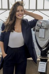 Emily DiDonato at the Lighting of the Empire State Building in NYC 10/04/2018