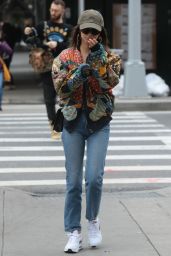 Emily Ratajkowski in a Full Color Jacket - New York 10/28/2018