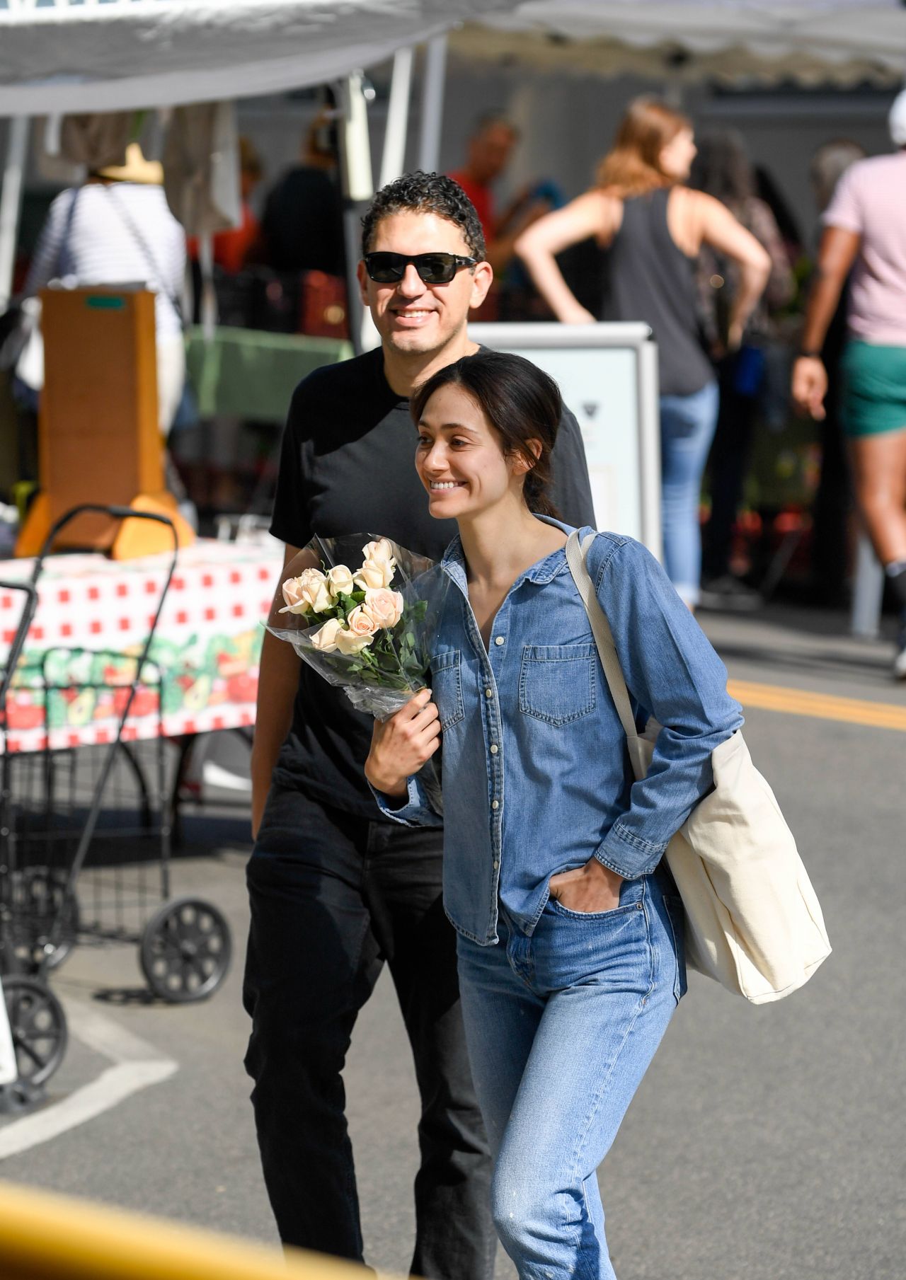 Emmy Rossum - Shopping at the Farmers Market in Beverly Hills 10/07