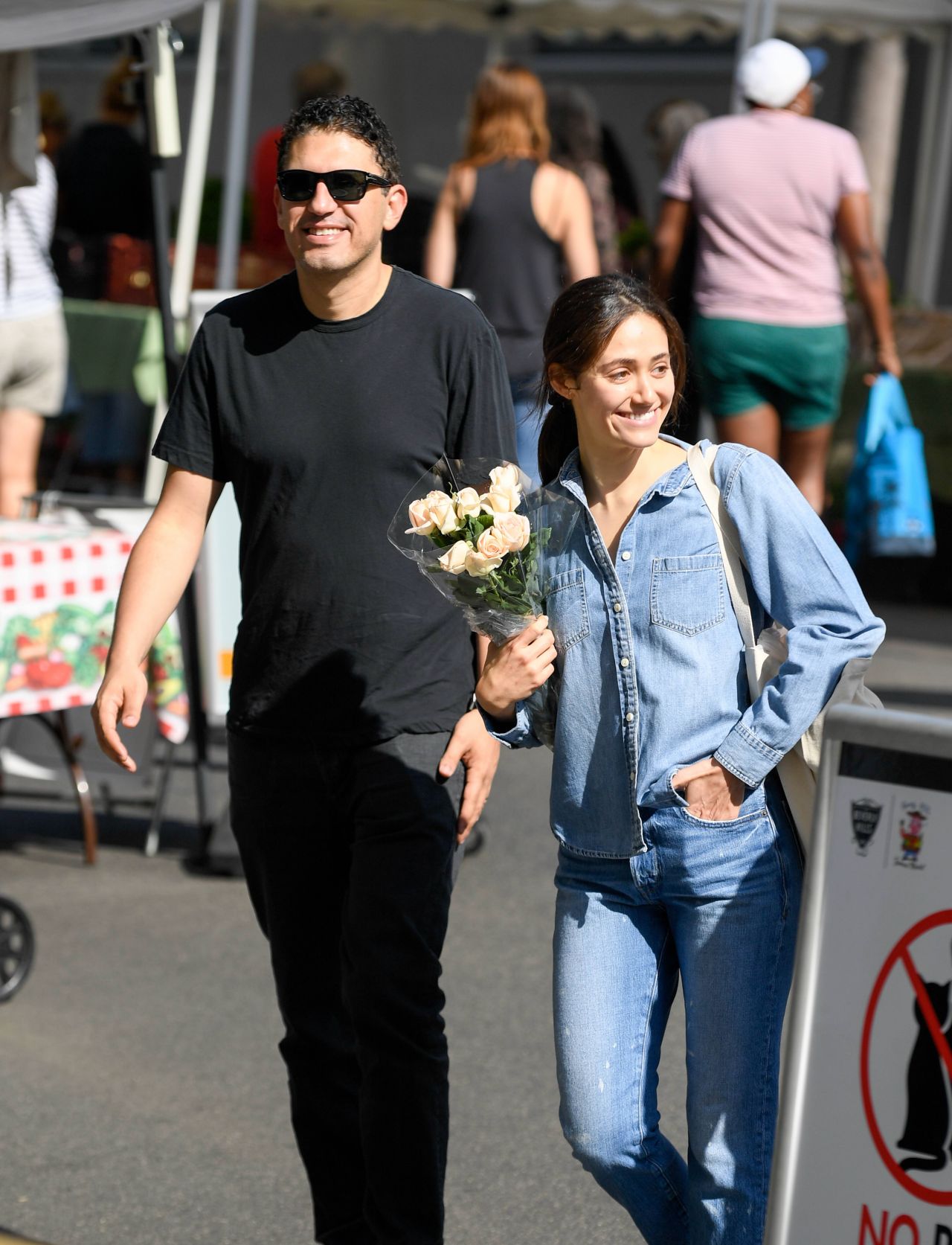 Emmy Rossum - Shopping at the Farmers Market in Beverly Hills 10/07