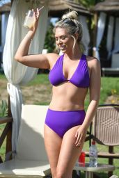 Frankie Essex in Purple Bikini on Holiday in Cyprus 10/02/2018