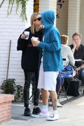 Hailey Baldwin and Justin Bieber - Outside Alfred