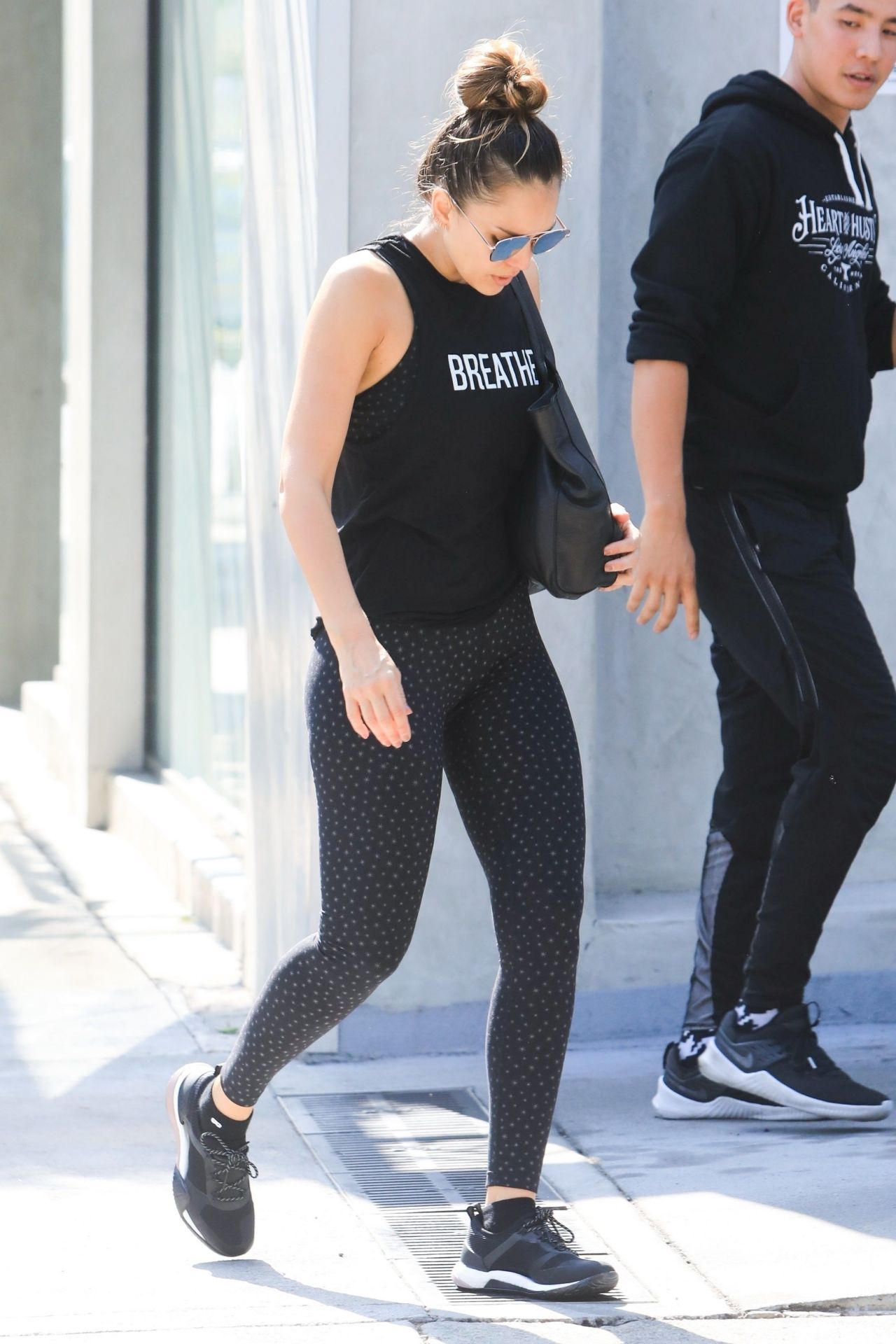 Jessica Alba - Outside a Gym in West Hollywood 10/22/2018 