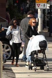 Jessica Chastain - Filming Her New Movie is in Boston 10/12/2018