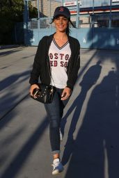 Jessica Lowndes – Dodgers VS Red Sox in Los Angeles 10/26/2018