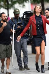Josephine Skriver - VS Photoshoot Set in SoHo in NYC 10/04/2018