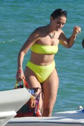 Julieanna Goddard in a Bright Yellow Bikini - Miami Beach 10/21/2018