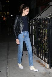Kaia Gerber - Arrives for a Late Dinner at Bondst Japanese Restaurant in NYC 10/23/2018