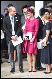 Kate Middleton and Prince William at the Wedding of Princess Eugenie of York and Mr. Jack Brooksbank in Windsor 10/12/2018