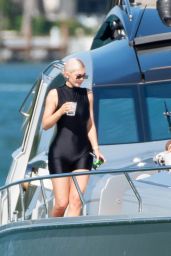 Kylie Jenner in Miami Beach on a Yacht 10/01/2018