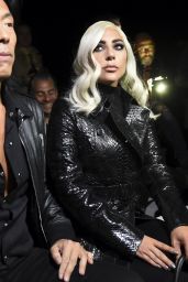 Lady Gaga at the Celine Fashion Show in Paris, September 2018