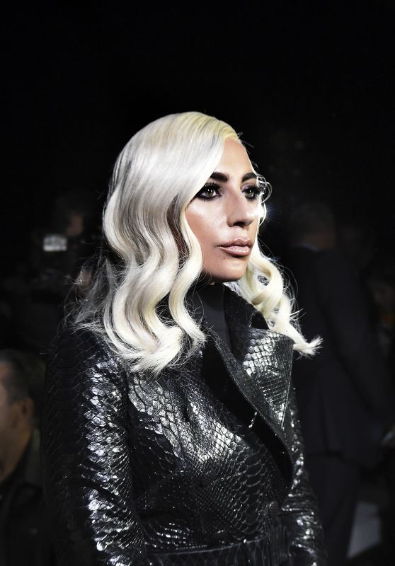 Lady Gaga at the Celine Fashion Show in Paris, September 2018