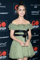 Lily Collins - GO Campaign Gala in Los Angeles 10/20/2018