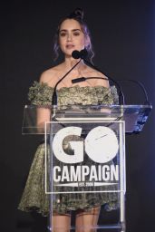 Lily Collins - GO Campaign Gala in Los Angeles 10/20/2018