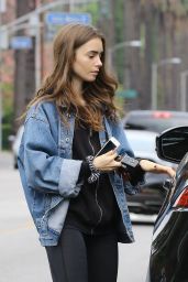 Lily Collins - Running Errands in Los Angeles 10/13/2018