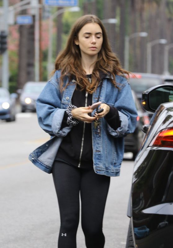 Lily Collins - Running Errands in Los Angeles 10/13/2018