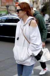 Lindsay Lohan - Out in Paris 10/01/2018