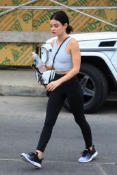 Lucy Hale in Tights - Keeps Fit With a Boxing Class in LA 10/03/2018