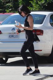 Lucy Hale in Workout Gear in Los Angeles 10/01/2018