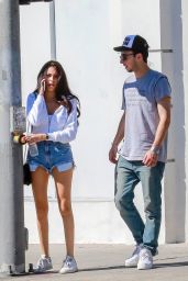Madison Beer Leggy in Jeans Shorts 10/20/2018