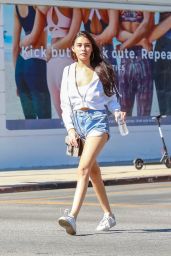 Madison Beer Leggy in Jeans Shorts 10/20/2018