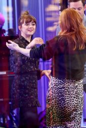 Maisie Williams and Angela Scanlon at BBC The One Show in London 10/09/2018
