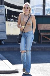 Malin Akerman in Ripped Jeans, October 2018