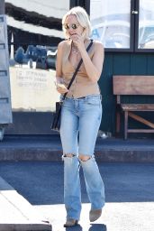 Malin Akerman in Ripped Jeans, October 2018