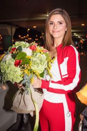 Maria Menounos in Travel Outfit at Athens Airport 10/03/2018
