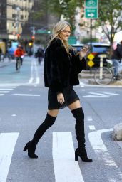Martha Hunt at the Victoria’s Secret Offices in NYC 10/30/2018